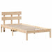Cadru de pat cu headboard Maro 80 x 200 cm Lemn masiv de pin - WALTI WALTI