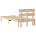 Cadru de pat cu headboard Maro 80 x 200 cm Lemn masiv de pin - WALTI WALTI