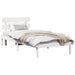 Cadru de pat cu headboard Alb 100 x 200 cm Lemn masiv de pin - WALTI WALTI