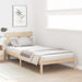 Cadru de pat cu headboard Maro 90 x 190 cm Lemn masiv de pin - WALTI WALTI
