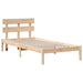 Cadru de pat cu headboard Maro 90 x 190 cm Lemn masiv de pin - WALTI WALTI