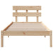 Cadru de pat cu headboard Maro 90 x 190 cm Lemn masiv de pin - WALTI WALTI
