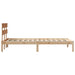 Cadru de pat cu headboard Maro 90 x 190 cm Lemn masiv de pin - WALTI WALTI