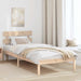 Cadru de pat cu headboard Maro 75 x 190 cm Lemn masiv de pin - WALTI WALTI