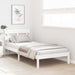 Cadru de pat cu headboard Alb 75 x 190 cm Lemn masiv de pin - WALTI WALTI