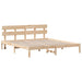 Cadru de pat cu headboard Maro 200 x 200 cm Lemn masiv de pin - WALTI WALTI