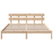 Cadru de pat cu headboard Maro 200 x 200 cm Lemn masiv de pin - WALTI WALTI