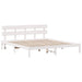 Cadru de pat cu headboard Alb 200 x 200 cm Lemn masiv de pin - WALTI WALTI
