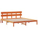 Cadru de pat cu headboard Maro 200 x 200 cm Lemn masiv de pin - WALTI WALTI