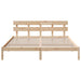 Cadru de pat cu headboard Maro 180 x 200 cm Lemn masiv de pin - WALTI WALTI