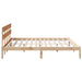 Cadru de pat cu headboard Maro 180 x 200 cm Lemn masiv de pin - WALTI WALTI
