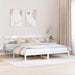 Cadru de pat cu headboard Alb 180 x 200 cm Lemn masiv de pin - WALTI WALTI