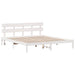 Cadru de pat cu headboard Alb 180 x 200 cm Lemn masiv de pin - WALTI WALTI