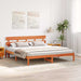 Cadru de pat cu headboard Maro 180 x 200 cm Lemn masiv de pin - WALTI WALTI