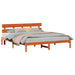 Cadru de pat cu headboard Maro 180 x 200 cm Lemn masiv de pin - WALTI WALTI