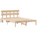 Cadru de pat cu headboard Maro 150 x 200 cm Lemn masiv de pin - WALTI WALTI
