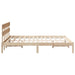 Cadru de pat cu headboard Maro 150 x 200 cm Lemn masiv de pin - WALTI WALTI
