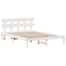 Cadru de pat cu headboard Alb 150 x 200 cm Lemn masiv de pin - WALTI WALTI