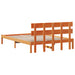 Cadru de pat cu headboard Maro 150 x 200 cm Lemn masiv de pin - WALTI WALTI