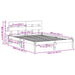 Cadru de pat cu headboard Maro 150 x 200 cm Lemn masiv de pin - WALTI WALTI