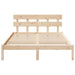 Cadru de pat cu headboard Maro 140 x 200 cm Lemn masiv de pin - WALTI WALTI