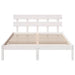 Cadru de pat cu headboard Maro 140 x 200 cm Lemn masiv de pin - WALTI WALTI