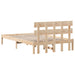 Cadru de pat cu headboard Maro 120 x 200 cm Lemn masiv de pin - WALTI WALTI