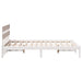 Cadru de pat cu headboard Alb 120 x 200 cm Lemn masiv de pin - WALTI WALTI