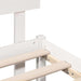 Cadru de pat cu headboard Alb 120 x 190 cm Lemn masiv de pin - WALTI WALTI