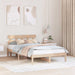 Cadru de pat cu headboard Maro 140 x 190 cm Lemn masiv de pin - WALTI WALTI