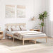 Cadru de pat cu headboard Maro 140 x 190 cm Lemn masiv de pin - WALTI WALTI