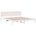 Cadru de pat Alb 200 x 200 cm Lemn masiv de pin - WALTI WALTI