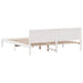 Cadru de pat Alb 200 x 200 cm Lemn masiv de pin - WALTI WALTI