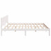 Cadru de pat Alb 180 x 200 cm Lemn masiv de pin - WALTI WALTI
