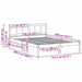 Cadru de pat Alb 150 x 200 cm Lemn masiv de pin - WALTI WALTI