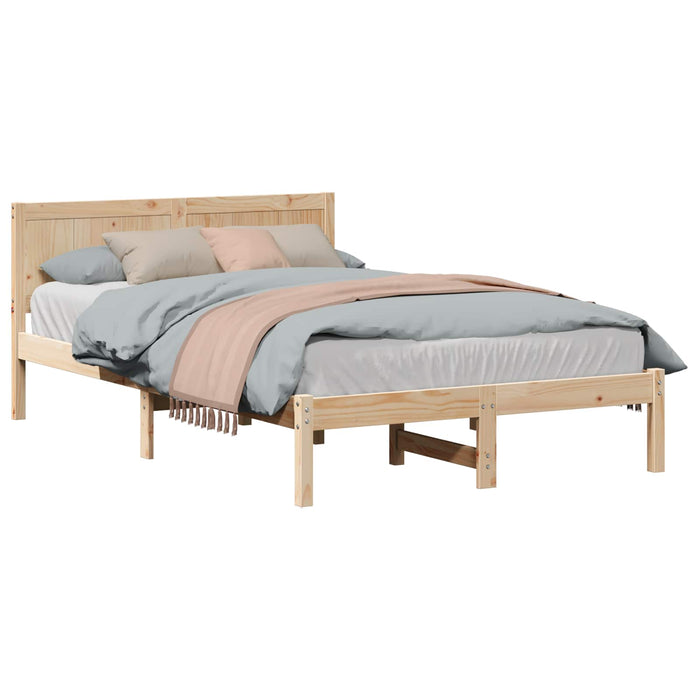 Cadru de pat Maro 140 x 190 cm Lemn masiv de pin - WALTI WALTI