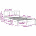 Cadru de pat Alb 140 x 190 cm Lemn masiv de pin - WALTI WALTI