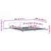 Cadru de pat Alb 200 x 200 cm lemn - WALTI WALTI