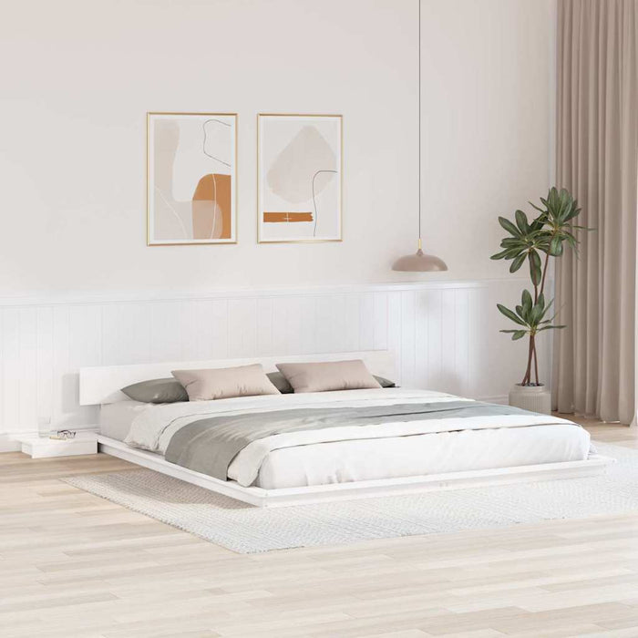 Cadru de pat Alb 180 x 200 cm lemn - WALTI WALTI