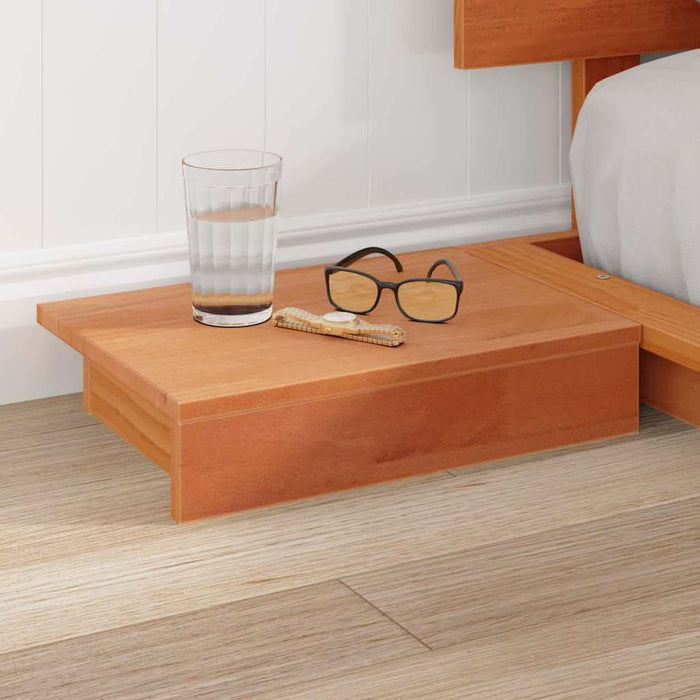 Cadru de pat cu headboard cu depozitare Maro 140 x 200 cm lemn - WALTI WALTI