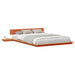 Cadru de pat cu headboard cu depozitare Maro 140 x 200 cm lemn - WALTI WALTI