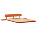 Cadru de pat cu headboard cu depozitare Maro 140 x 200 cm lemn - WALTI WALTI