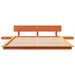 Cadru de pat cu headboard cu depozitare Maro 140 x 200 cm lemn - WALTI WALTI