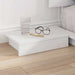 Cadru de pat cu headboard cu depozitare Maro 135 x 190 cm lemn - WALTI WALTI