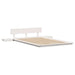 Cadru de pat cu headboard cu depozitare Maro 135 x 190 cm lemn - WALTI WALTI