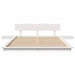 Cadru de pat cu headboard cu depozitare Maro 135 x 190 cm lemn - WALTI WALTI