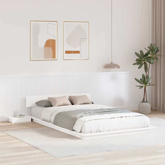 Cadru de pat Alb 120 x 190 cm lemn - WALTI WALTI