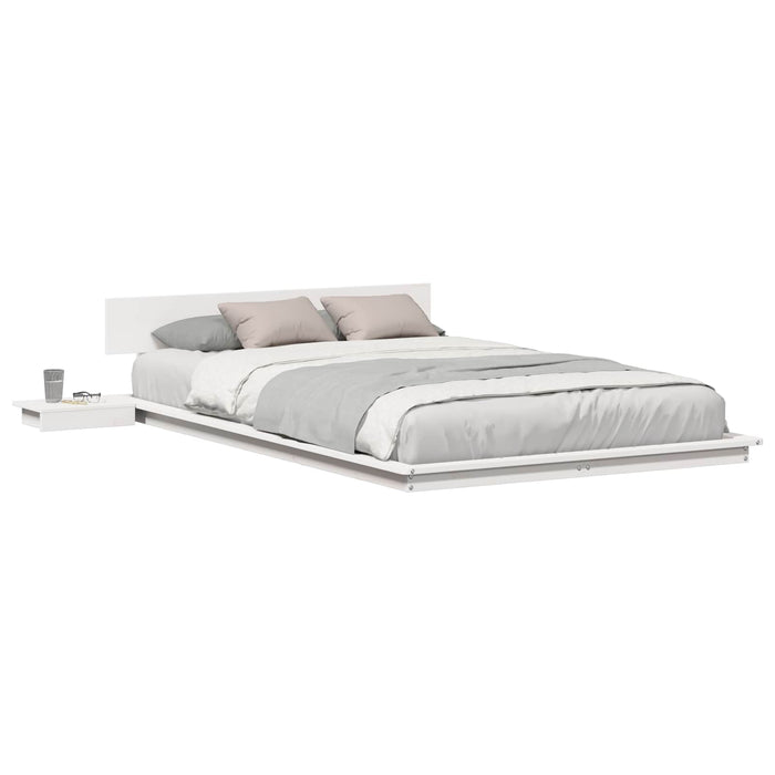 Cadru de pat Alb 120 x 190 cm lemn - WALTI WALTI
