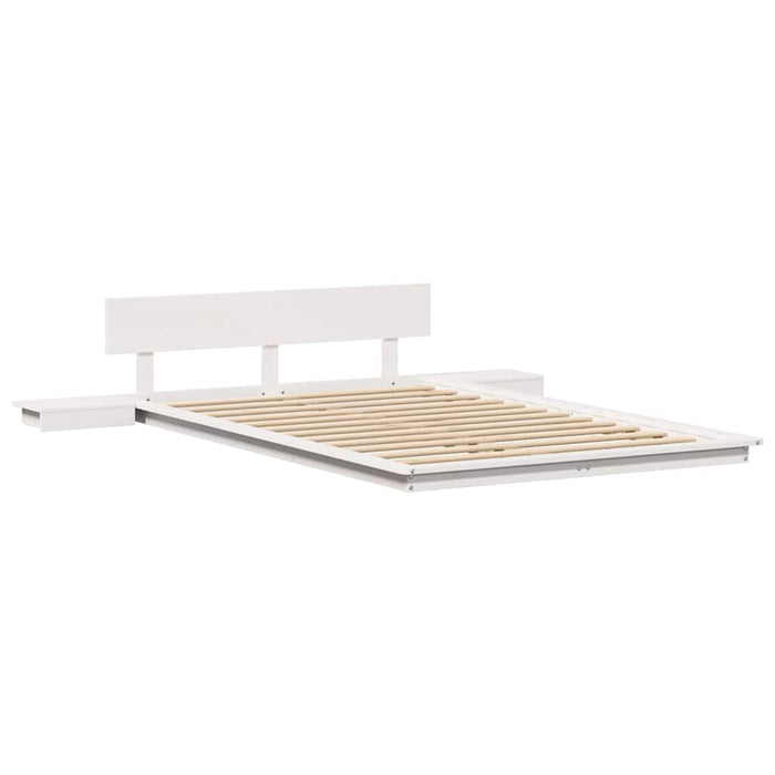 Cadru de pat Alb 120 x 190 cm lemn - WALTI WALTI
