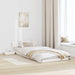 Cadru de pat cu headboard cu depozitare Alb 100 x 200 cm lemn - WALTI WALTI